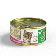 Nutri Feline Tavuklu Ton Balıklı Tahılsız Yavru Konserve 85 gr Kedi Maması