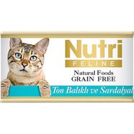 Nutri Feline Ton Balıklı ve Sardalyalı Tahılsız Yetişkin 85 gr Yaş Mama