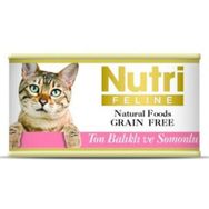Nutri Feline Ton Balıklı ve Somonlu Tahılsız Yetişkin 85 gr Yaş Mama