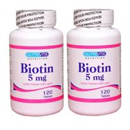 Nutrivita Biotin 5 mg 2x120 Tablet