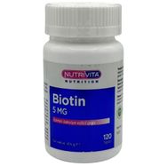 Nutrivita Biotin 5 mg İçeren 120 Tablet