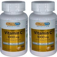 Nutrivita Vitamin C 1000 mg Çinko Vitamin D3 2x120 Tablet