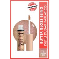 Nyx Professional Makeup Butter Gloss Bling 01 Bring The Bling Işıltılı Dudak Parlatıcısı