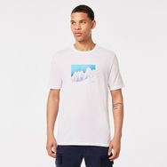 Oakley Snow Caps Beyaz Kısa Kollu Erkek T-shirt