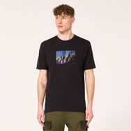 Oakley Snow Caps Siyah Kısa Kollu Erkek T-shirt