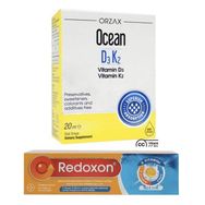 Ocean D3K2 20 ml Damla + Redoxon Üçlü Etki 15 Efervesan Tablet