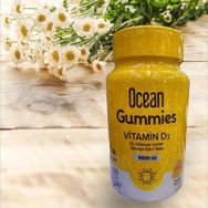 Ocean Gummies Vitamin D3 1000 IU İçeren 60 Çiğnenebilir Jel Form