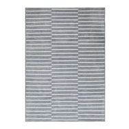 Ocean Home Textile 120x180 cm Gri Renk Çizgi Desenli Şönil Halı Kilim