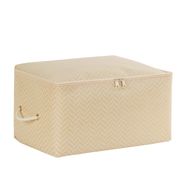 Ocean Home Textile 30x22x18 cm Küçük Boy Bej Balıksırtı Hurç