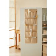 Ocean Home Textile 45x125 cm 16 Gözlü Bej Balıksırtı Kapı Arkası Düzenleyici
