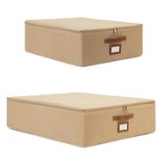 Ocean Home Textile 45x55x18 / 55x70x18 cm 2'li Jüt Destekli Hurç Set