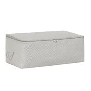 Ocean Home Textile 52x28x21 cm Orta Boy Gri Balıksırtı Hurç