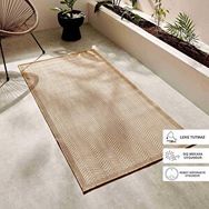 Ocean Home Textile 80x150 cm Leke Tutmaz İç Dış Mekan Bej Renk Balıksırtı Halı Kilim