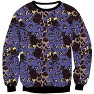 Ocean Plus B0CPJ67C94 Erkek Leopar siyah güller Ceket