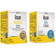 Ocean Vitamin D3 1000 IU 20 ml Sprey + Ocean Vitamin D3K2 20 ml Damla