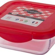 Ocuisine Kırmızı Kare Cam 16x16 cm Saklama Kabı