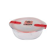 Ocuisine Kırmızı Yuvarlak Cam 26x23 cm Saklama Kabı