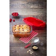 Ocuisine Square Roast 21x21 cm Kırmızı Saklama Kabı
