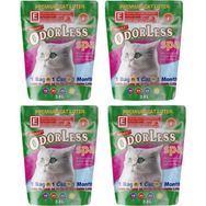 Odorless Ekstra 3.8 lt 4 Adet Kristal Kedi Kumu