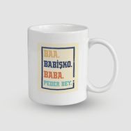 Offo Babalığın Evrimi Tasarımlı Beyaz 300 ml Bardak Kupa