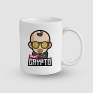 Offo Baby Crypto Tasarımlı Beyaz 300 ml Bardak Kupa