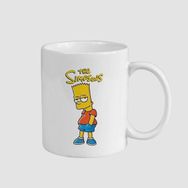 Offo Bart Simpson Tasarımlı Beyaz 300 ml Bardak Kupa