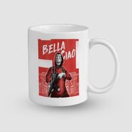 Offo Bella Ciao Yazılı La Casa De Papel Beyaz 300 ml Bardak Kupa