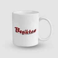 Offo Beşiktaş Aşkı Temalı Beyaz 300 ml Bardak Kupa