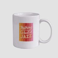 Offo But Jazz Tasarım Beyaz 300 ml Bardak Kupa