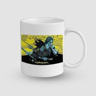 Offo Cyberpunk 2077 Oyunu Tasarımlı Beyaz 300 ml Bardak Kupa