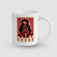 Offo Dart Vader Tasarımlı Beyaz 300 ml Bardak Kupa