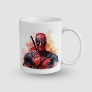 Offo Deadpool Evreni Tasarımlı Beyaz 300 ml Bardak Kupa