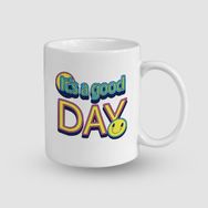 Offo Good Day Temalı Beyaz 300 ml Bardak Kupa