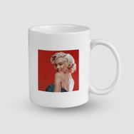 Offo Kırmızı ve Marilyn Beyaz 300 ml Bardak Kupa