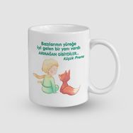 Offo Küçük Prens Armağan Gibiydiler Sözü Baskılı Beyaz 300 ml Bardak Kupa
