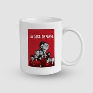 Offo La Casa De Papel Ekibi Tasarımlı Beyaz 300 ml Bardak Kupa