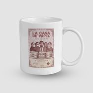 Offo La Casa De Papel Retro Tasarım Beyaz 300 ml Bardak Kupa