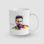 Offo Lionel Messi Tasarımlı Beyaz 300 ml Bardak Kupa