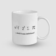 Offo Matematik Formüllü It Was Delicious Yazılı Beyaz 300 ml Bardak Kupa
