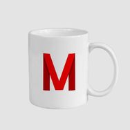 Offo Metflix Tasarımlı Beyaz 300 ml Bardak Kupa