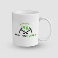 Offo Mining Money Yazılı Beyaz 300 ml Bardak Kupa