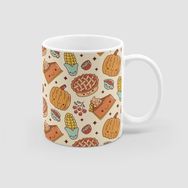 Offo My Little Pumpkin Pie Tasarımlı Kaplama Beyaz 300 ml Bardak Kupa