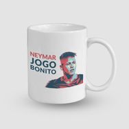 Offo Neymar Jogo Bonito Yazılı Beyaz 300 ml Bardak Kupa