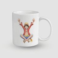 Offo One Piece Monkey D. Luffy Tasarımlı Beyaz 300 ml Bardak Kupa