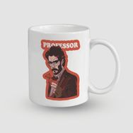 Offo Professor Tasarımlı La Casa De Papel Temalı Beyaz 300 ml Bardak Kupa