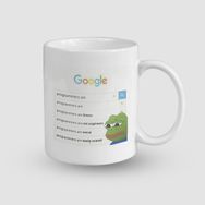 Offo Programmers Üzgün Kurbağa Esprili Beyaz 300 ml Bardak Kupa