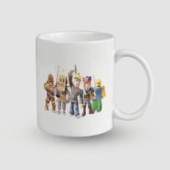 Offo Roblox Karakterleri Tasarımlı Beyaz 300 ml Bardak Kupa
