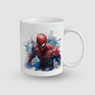Offo Spiderman Evreninde Bir Gün Tasarımlı Beyaz 300 ml Bardak Kupa