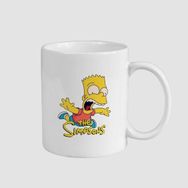 Offo The Simpsons Bart Tasarımlı Beyaz 300 ml Bardak Kupa