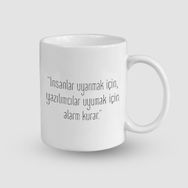 Offo Yazılımcılar Neden Alarm Kurar Esprili Beyaz 300 ml Bardak Kupa